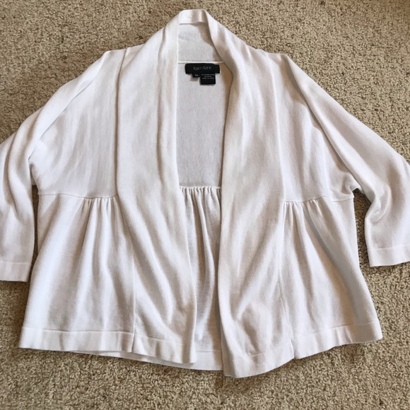 Karen Kane, White Shrug Carigan - Picture 6 of 7